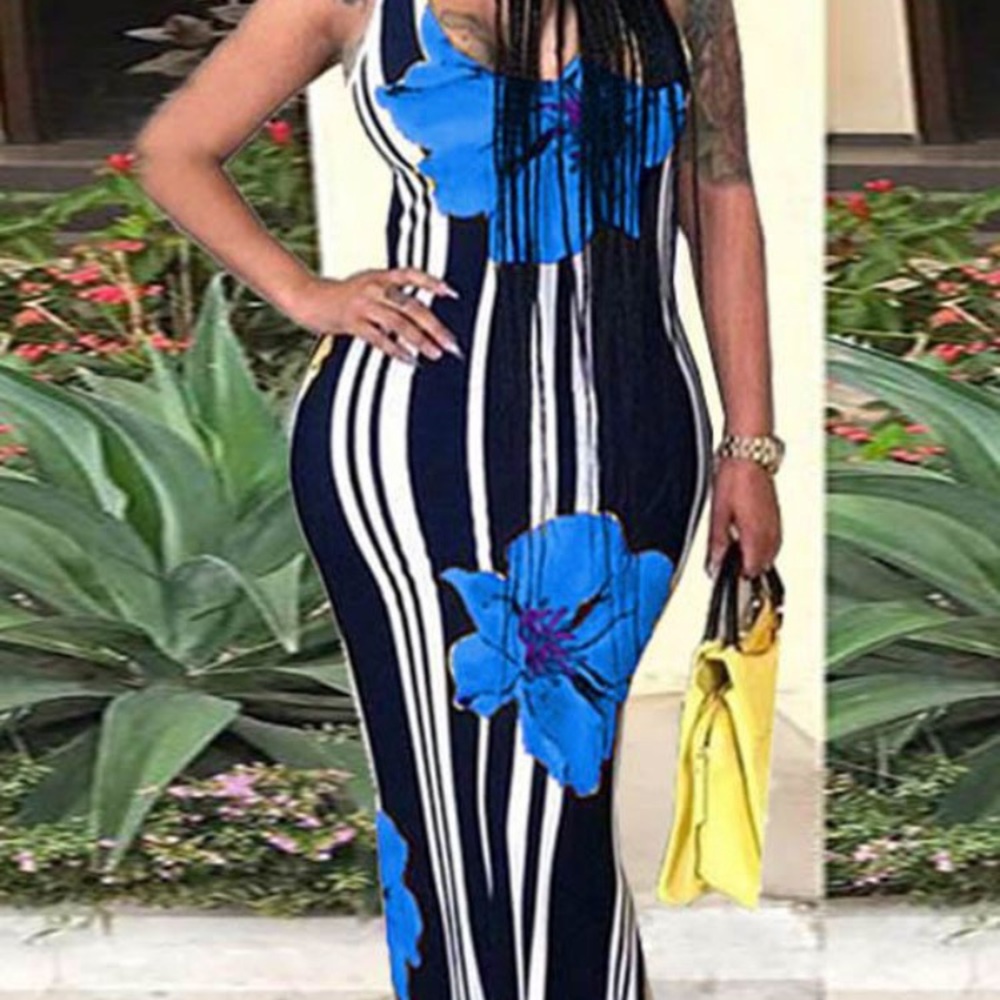 Blue Flower Maxi